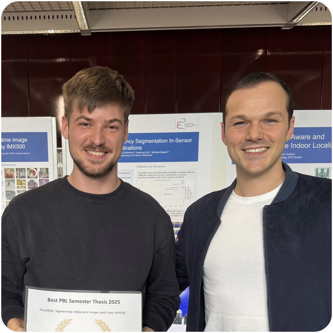 Best PBL Semester Thesis Award 2025 – PicoSAM2 Image Segmentation